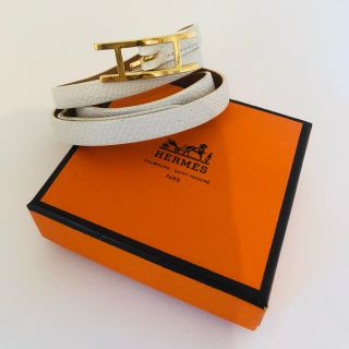 エルメス(Hermes)のHERMES ブレスレット　エピⅢ  ホワイト(ブレスレット/バングル)