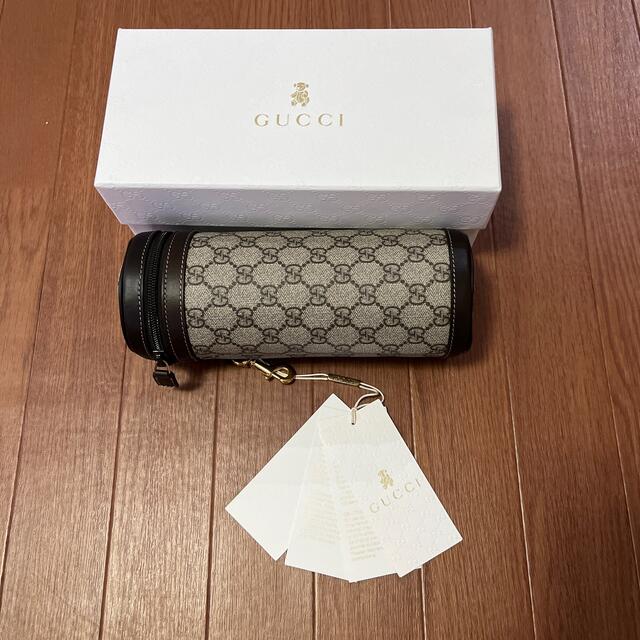 GUCCI 哺乳瓶入れ ペットボトルケース 未使用品 GGキャンバス 箱付