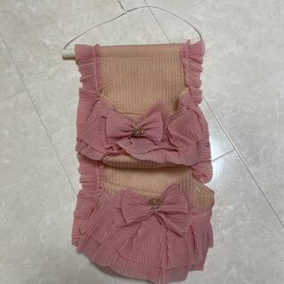 ピンクのメルヘンなウォールポケット(押し入れ収納/ハンガー)