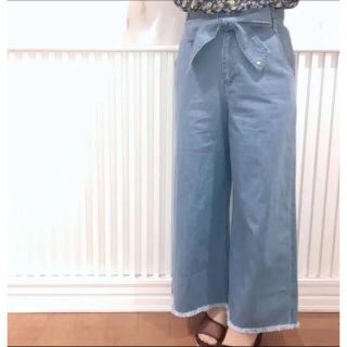 ウィルセレクション 今季 デニム刺繍パンツ