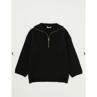 マウジー(moussy)のマウジー　HALF ZIP RIB ニット　moussy(ニット/セーター)