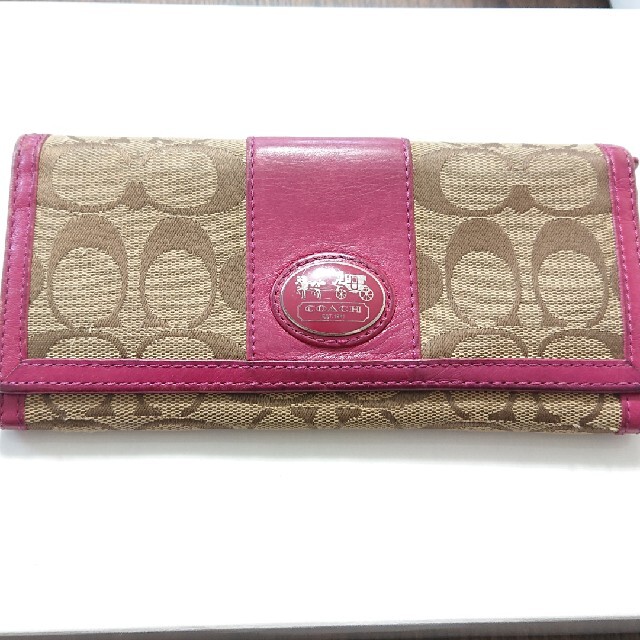 COACH(コーチ)のコーチ 長財布 中古品 レディースのファッション小物(財布)の商品写真