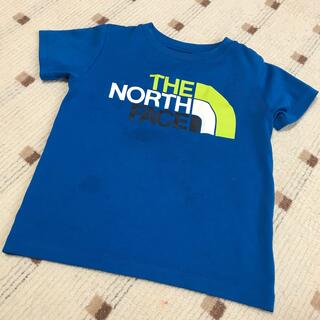 ザノースフェイス(THE NORTH FACE)のノースフェイス　ロゴ　Ｔシャツ　110 ブルー　速乾(Tシャツ/カットソー)