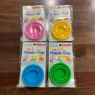 [未使用品]シリコンコップ　4個セット(グラス/カップ)