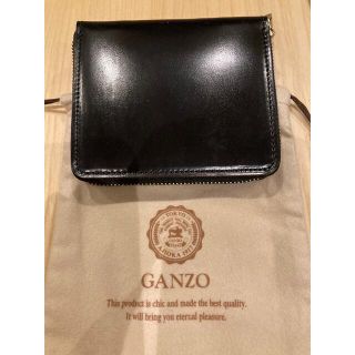 ガンゾ(GANZO)のGANZO コンパクトジップウォレット（ブラック）／財布(折り財布)