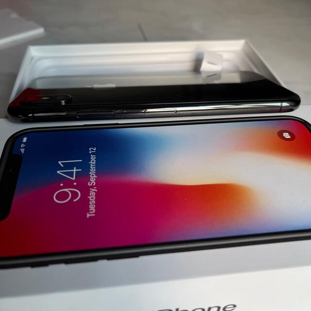 iphone x  本体　simフリー  スペースグレイ