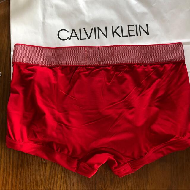 Calvin Klein(カルバンクライン)のCustomized Stretch Micro（ボクサーブリーフタイプ）レッド メンズのアンダーウェア(ボクサーパンツ)の商品写真