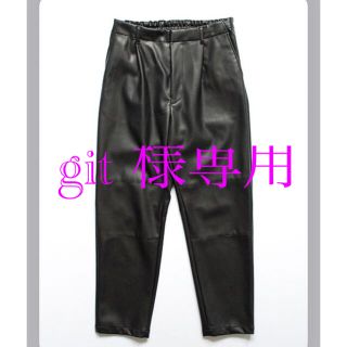 stein fake leather trousers(スラックス)