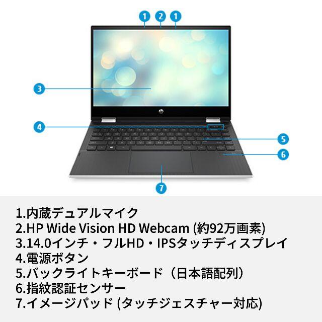 HP(ヒューレットパッカード)の【新品】モバイルノート  x360 Core i5-1135G7 8GB メモリ スマホ/家電/カメラのPC/タブレット(ノートPC)の商品写真