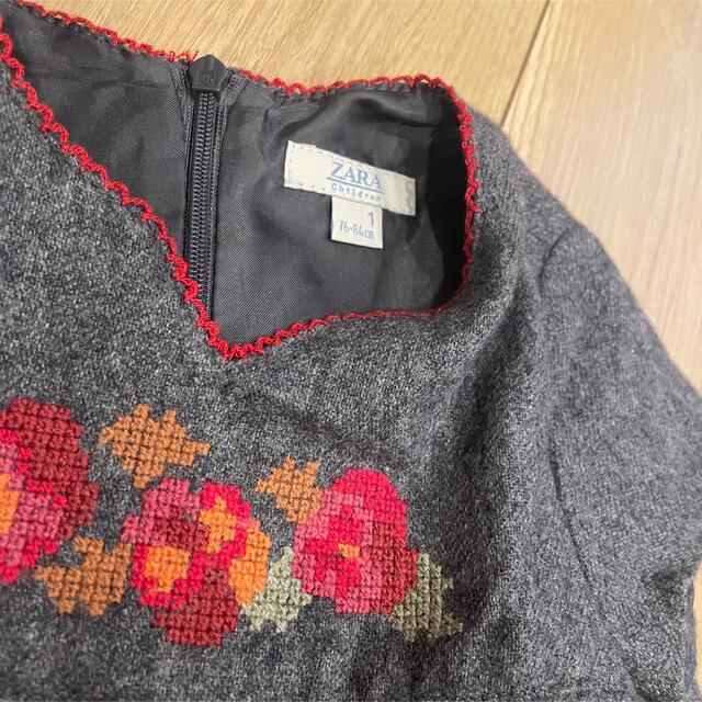 ZARA KIDS(ザラキッズ)のZARA kids ワンピース　size76-84 キッズ/ベビー/マタニティのベビー服(~85cm)(ワンピース)の商品写真