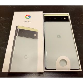 グーグルピクセル(Google Pixel)のgoogle pixel6 人気のグリーン Sorta Seaform(スマートフォン本体)