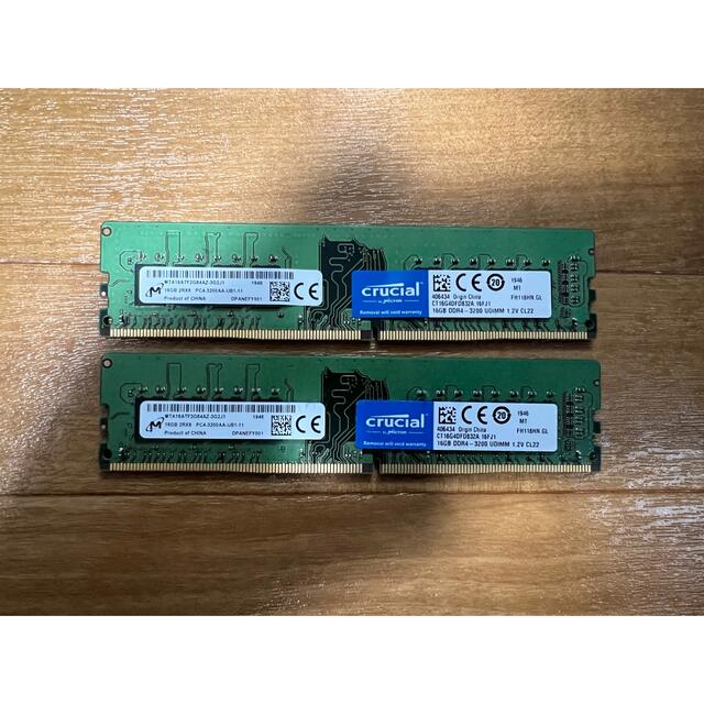 crucial DDR4-PC4-25600 32GB 16GB×2枚-
