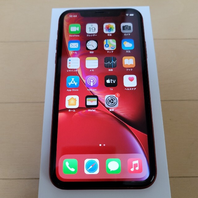 ジャンク扱い iPhone XR 64GB レッド 物理デュアルSIM