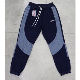 シュプリーム(Supreme)のSAPEur サプール■DENIM TRACK PANTS■インディゴ(デニム/ジーンズ)