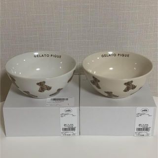 ジェラートピケ(gelato pique)のgelatopiqué ベア柄ボウル　新品(食器)