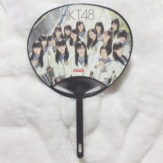 エイチケーティーフォーティーエイト(HKT48)のHKT48 うちわ 黒 初期メンバー 一期生 二期生 レア(アイドルグッズ)