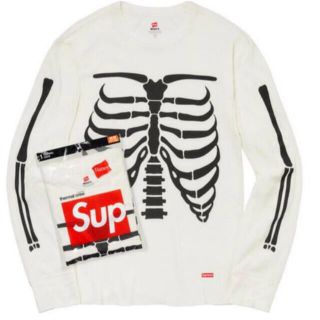 シュプリーム(Supreme)のSupreme Hanes Bones Thermal Crew XLサイズ(Tシャツ/カットソー(七分/長袖))