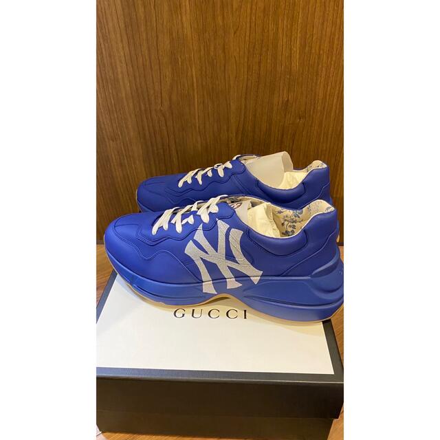 GUCCI スニーカー NEW YORK YANKEES NYプリントレザー GUCCI スニーカー NEW YORK YANKEES NYプリントレザー