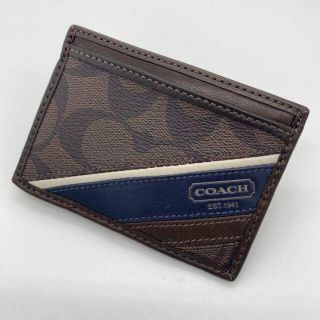 コーチ(COACH)の美品 COACH コーチ カードケース パスケース(名刺入れ/定期入れ)