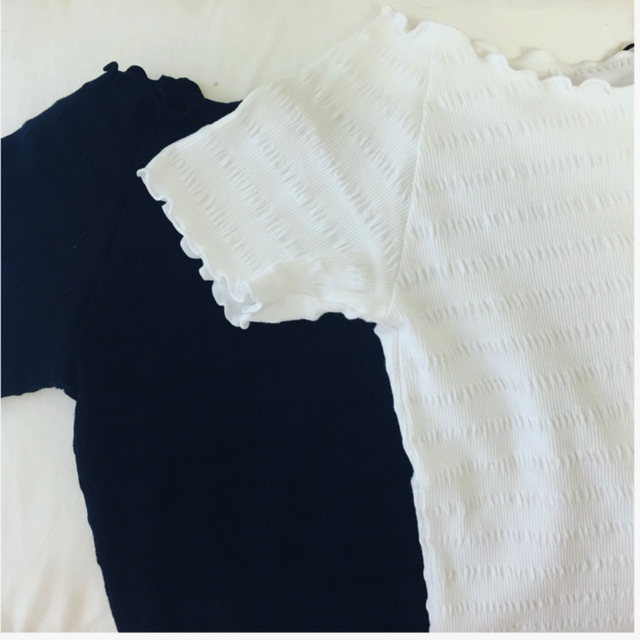 GU(ジーユー)のGU リブワイドネックT レディースのトップス(Tシャツ(半袖/袖なし))の商品写真