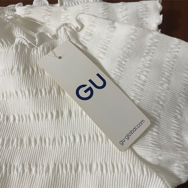 GU(ジーユー)のGU リブワイドネックT レディースのトップス(Tシャツ(半袖/袖なし))の商品写真