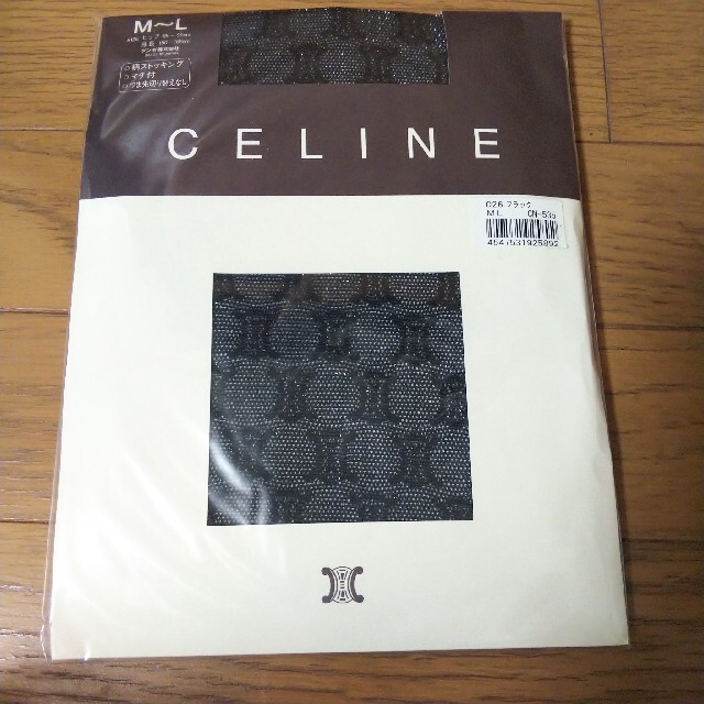 celine(セリーヌ)のセリーヌ 柄ストッキング ブラック  レディースのレッグウェア(タイツ/ストッキング)の商品写真