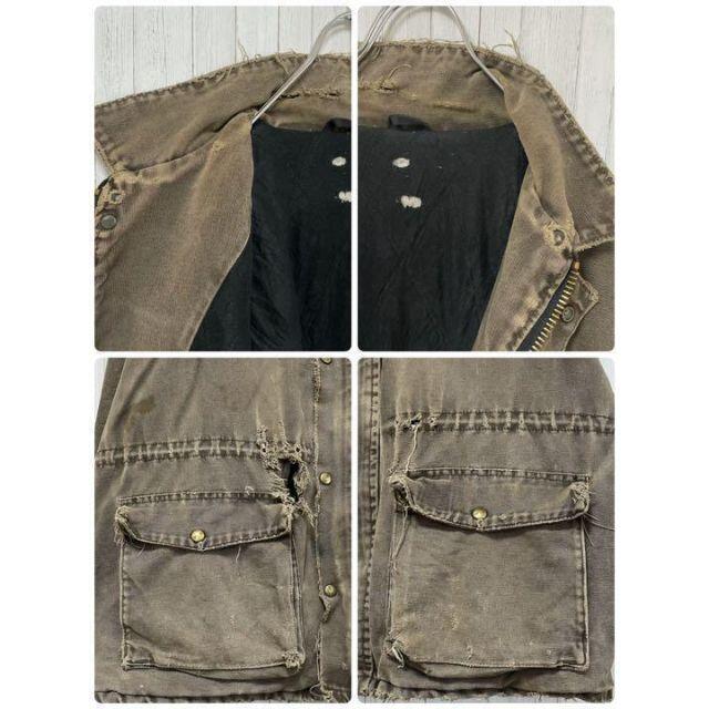 carhartt(カーハート)のカーハート　ダックジャケット　ダークブラウン　ビッグサイズ　中綿　肉厚　ゆるだぼ メンズのジャケット/アウター(ブルゾン)の商品写真