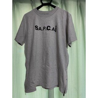 サカイ(sacai)の21SS sacai × APC コラボ　Tシャツ　グレー　M(Tシャツ/カットソー(半袖/袖なし))