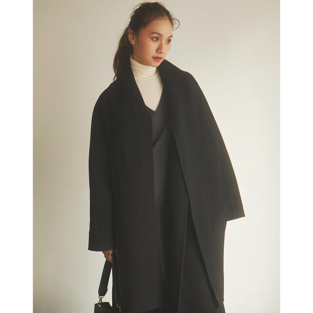 ロングコートrandeboo  muffler docking wool coat