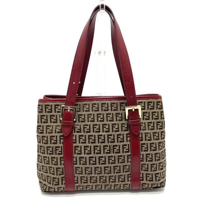 予約受付中】 フェンディ - FENDI ズッカ ブラウン×ボルドー トート