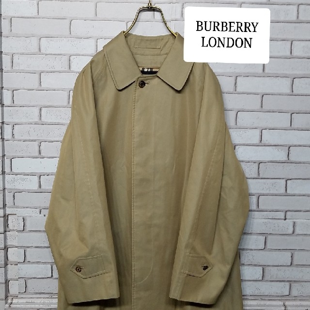 BURBERRY LONDON】 ステンカラーコート ノバチェック 90s-