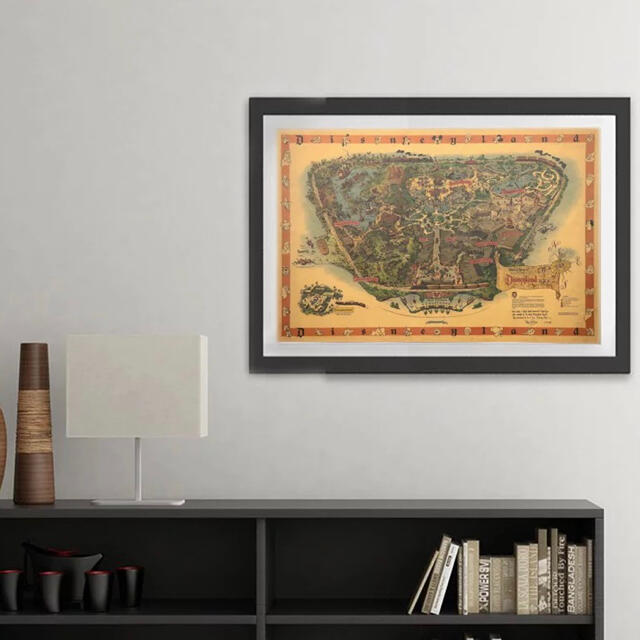 【セール】ポスター 015 ディズニーランド USA 1958当時 大判地図 エンタメ/ホビーのコレクション(印刷物)の商品写真