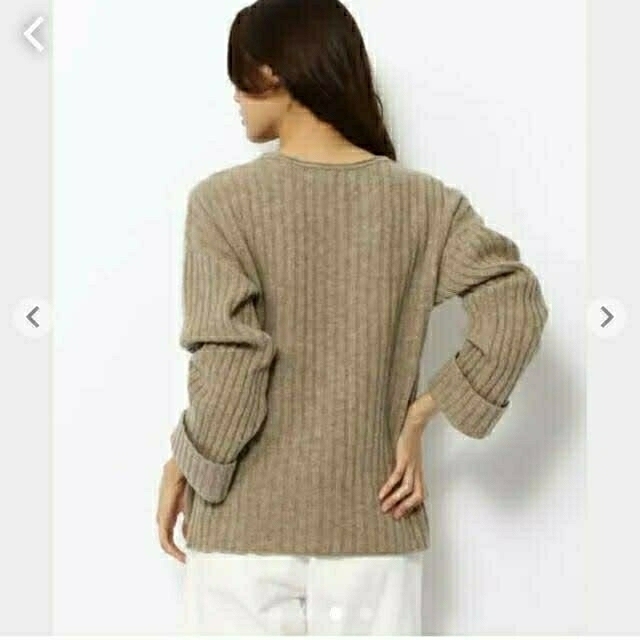 ギャルリーヴィー ウールカシミワイドリブVネックセーター ギャルリーヴィー ウールカシミワイドリブVネックセーター
