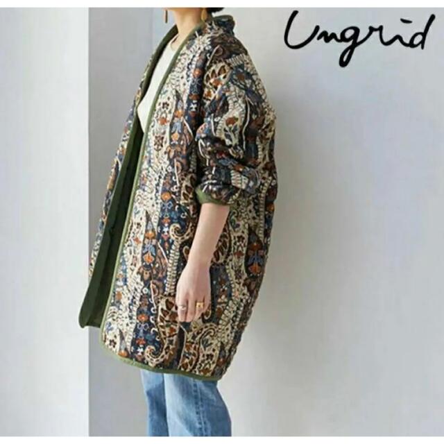 Ungrid(アングリッド)の☆さと様専用☆アングリッド　リバーシブルキルティングミリタリーブルゾン レディースのジャケット/アウター(ミリタリージャケット)の商品写真