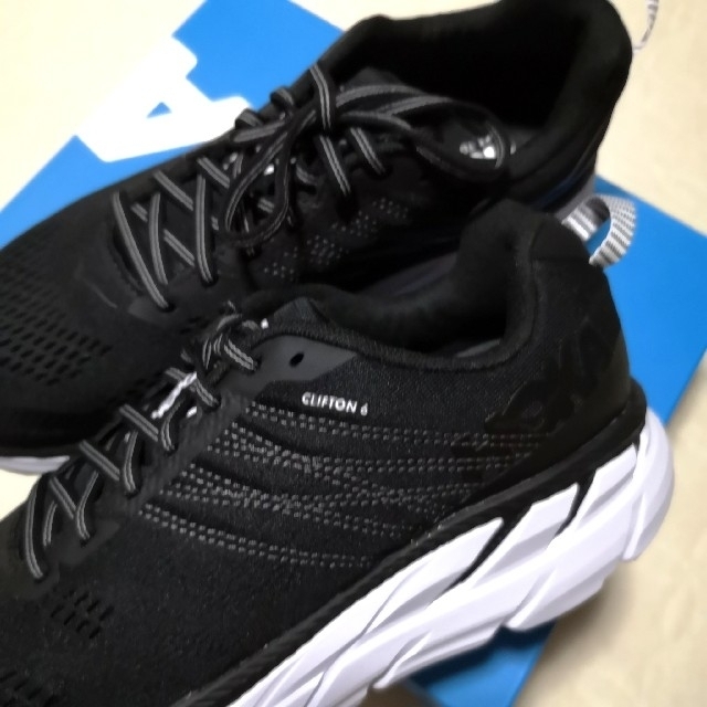 HOKA ONEONE ホカ オネオネ☆CLIFTON 6黒US8.5②オンOn 4