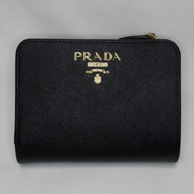 PRADA(プラダ)のPRADA ブラック×レッド バイカラー 二つ折り財布 レディースのファッション小物(財布)の商品写真