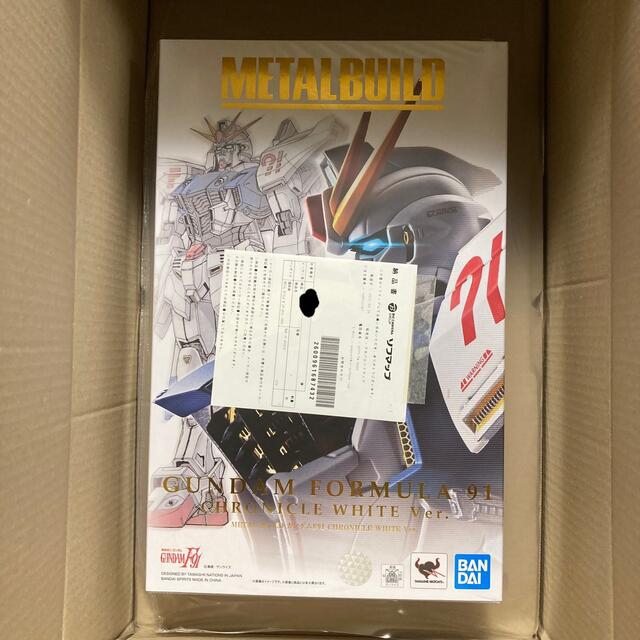 BANDAI(バンダイ)のMETAL BUILD ガンダムF91 CHRONICLE WHITE Ver． エンタメ/ホビーのおもちゃ/ぬいぐるみ(模型/プラモデル)の商品写真