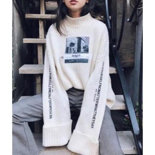 アメリヴィンテージ(Ameri VINTAGE)のアメリヴィンテージ　ニット　Ameri vintage photo knit(ニット/セーター)