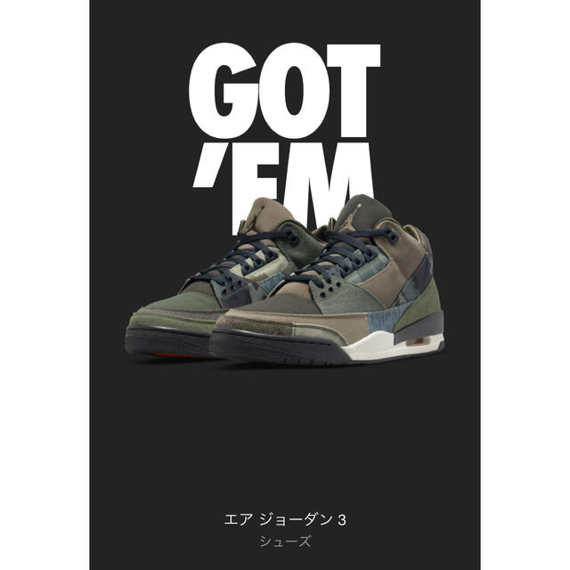 Nike AIR JORDAN3 RETORO Patchwork