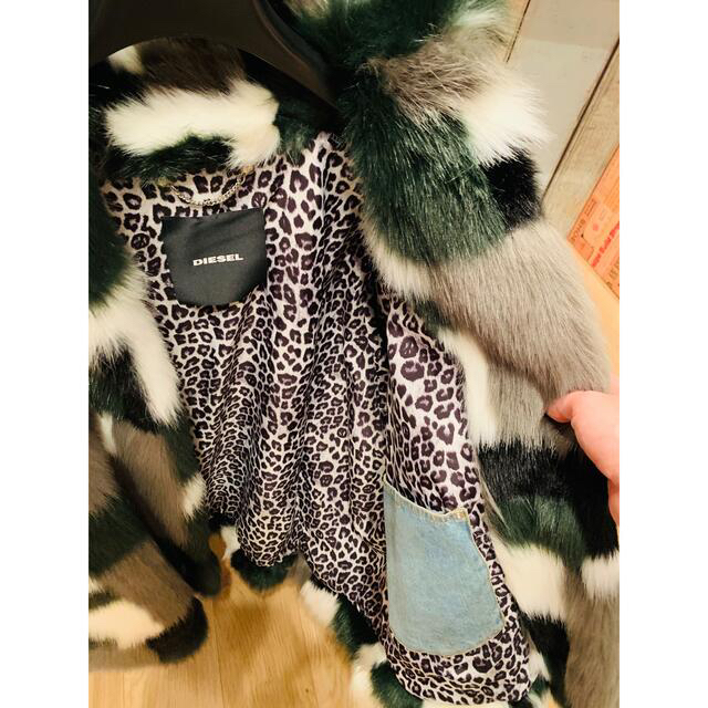 新品・未使用❗️定価約7万円❗️DIESELフェイクファージャケット 3