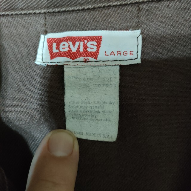 Levi's(リーバイス)のLevi's　白タグ　Big E  ヴィンテージ　コットンシャツジャケット メンズのジャケット/アウター(Gジャン/デニムジャケット)の商品写真