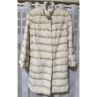 最高級☆サガミンク 毛皮 ロングコート 12号(LL相当)SAGA MINK-