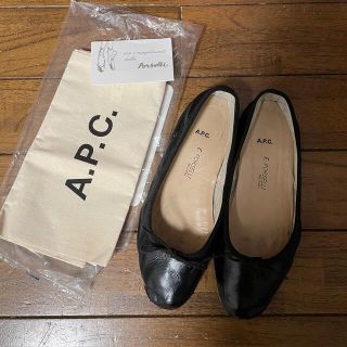 アーペーセー(A.P.C)のポルセリ　PORSELLI  ✖️ A.P.C バレエシューズ　37(バレエシューズ)