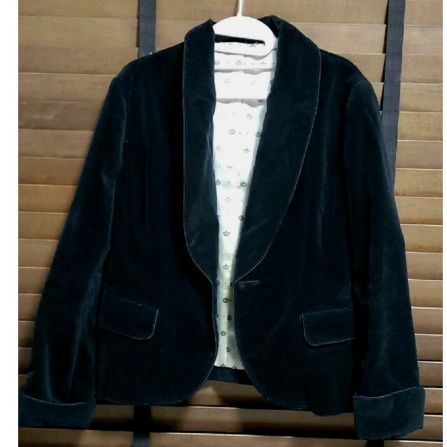 ワールド　ブラックジャケット レディースのジャケット/アウター(テーラードジャケット)の商品写真