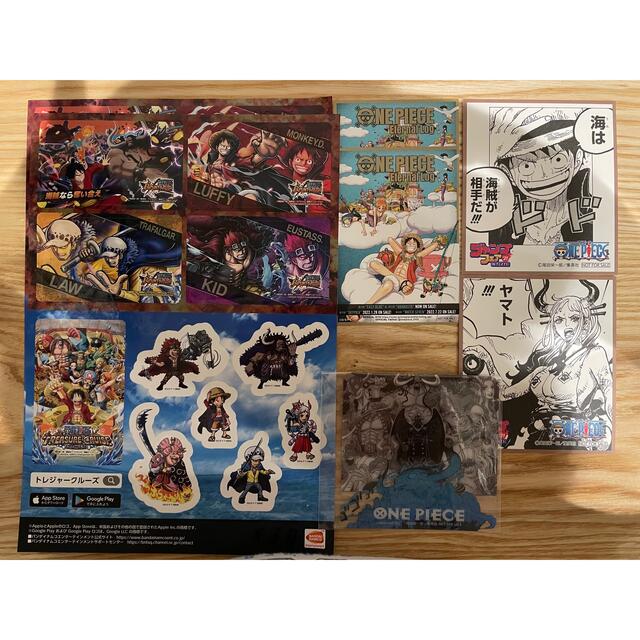 ONE PIECE 紙物セット　ジャンフェス　アニメイト　クリアコースター エンタメ/ホビーのアニメグッズ(その他)の商品写真