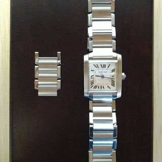 Cartier - カルティエ タンクフランセーズMM、2針日付有の通販 by Cartier - カルティエ タンクフランセーズMM、2針日付有の通販 by