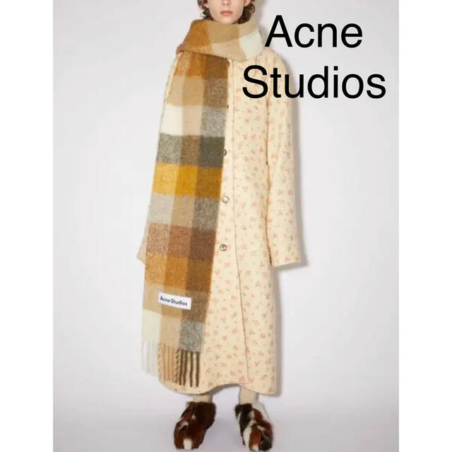 Acne Studios VALLY モヘヤ チェックストール