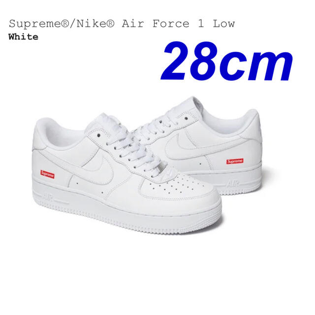 Supreme(シュプリーム)のSupreme Nike Air Force 1 Low White 28cm メンズの靴/シューズ(スニーカー)の商品写真