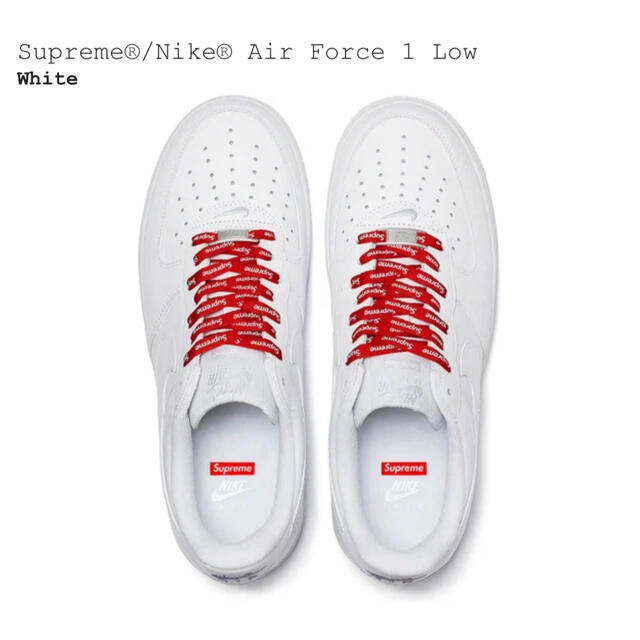 Supreme(シュプリーム)のSupreme Nike Air Force 1 Low White 28cm メンズの靴/シューズ(スニーカー)の商品写真