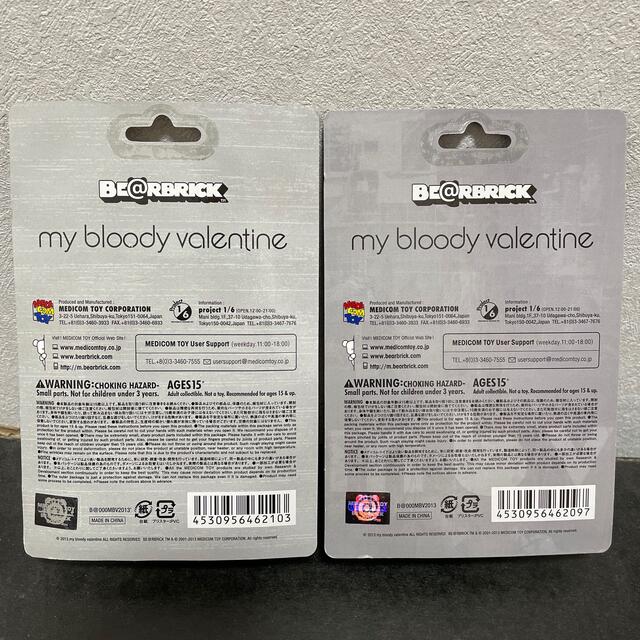 MEDICOM TOY(メディコムトイ)のベアブリック100% my bloody valentine エンタメ/ホビーのコレクション(ノベルティグッズ)の商品写真